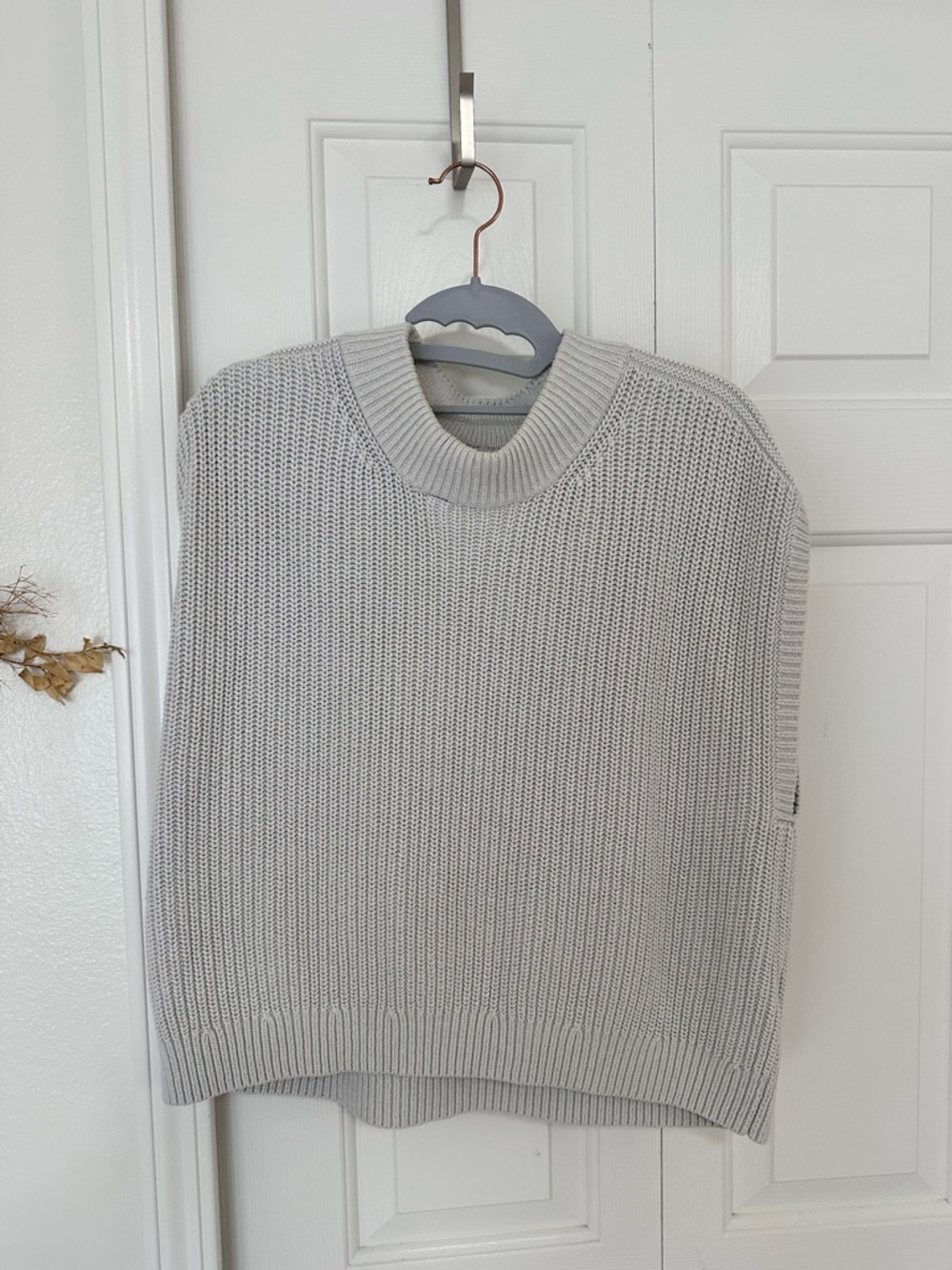 Abercrombie Fitch Womens Knit Sweater Vest Mock Neck Sleeveless
